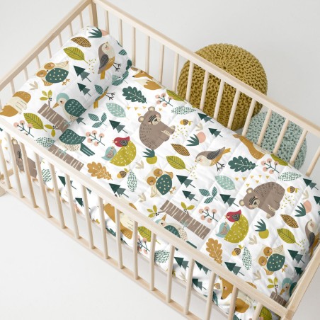 Steppdecke HappyFriday Moshi Moshi Bunt 100 x 130 cm Wald