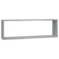 Étagères murales cubiques 4 pcs Sonoma gris 80x15x26,5 cm