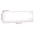 Étagères murales cubiques 4 pcs Sonoma gris 80x15x26,5 cm