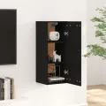 Armoire murale Noir 35x34x90 cm Bois d'ingénierie