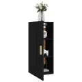 Armoire murale Noir 35x34x90 cm Bois d'ingénierie
