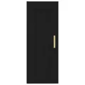 Armoire murale Noir 35x34x90 cm Bois d'ingénierie