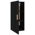 Armoire murale Noir 35x34x90 cm Bois d'ingénierie