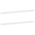 Étagères murales 2 pcs Blanc 115x9x3 cm
