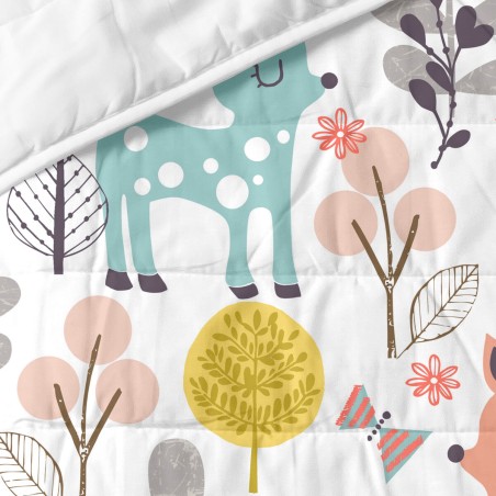 Bedspread (quilt) HappyFriday Moshi Moshi Multicolour 100 x 130 cm Dee