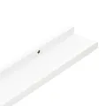 Étagères murales 2 pcs Blanc 115x9x3 cm