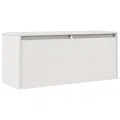 Armoire murale Blanc 80x30x35 cm Bois de pin massif