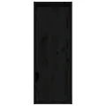 Armoires murales 2 pcs Noir 30x30x80 cm Bois de pin massif