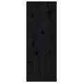 Armoires murales 2 pcs Noir 30x30x80 cm Bois de pin massif