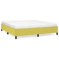 Cadre de lit sans matelas vert 160x200 cm tissu