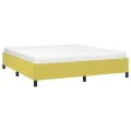 Cadre de lit sans matelas vert 160x200 cm tissu