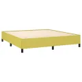 Cadre de lit sans matelas vert 160x200 cm tissu