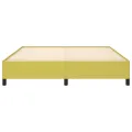 Cadre de lit sans matelas vert 160x200 cm tissu