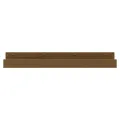Étagères murales 2 pcs Marron miel 80x12x9cm Bois de pin massif