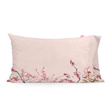 Funda de almohada HappyFriday Chinoiserie rose Multicolor 50 x 75 cm (