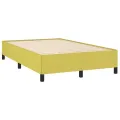Cadre de lit sans matelas vert 120x200 cm tissu