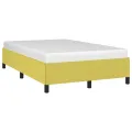 Cadre de lit sans matelas vert 120x200 cm tissu