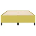 Cadre de lit sans matelas vert 120x200 cm tissu