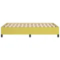 Cadre de lit sans matelas vert 120x200 cm tissu