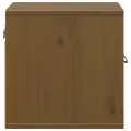 Armoires murales 2pcs Marron miel 31,5x30x30 cm Bois pin massif