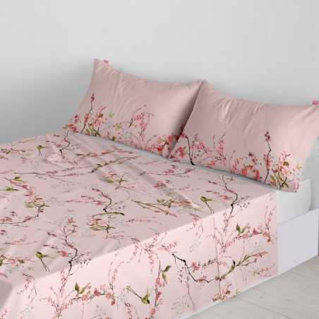 Top sheet HappyFriday Chinoiserie rose Multicolour 240 x 270 cm (asiat