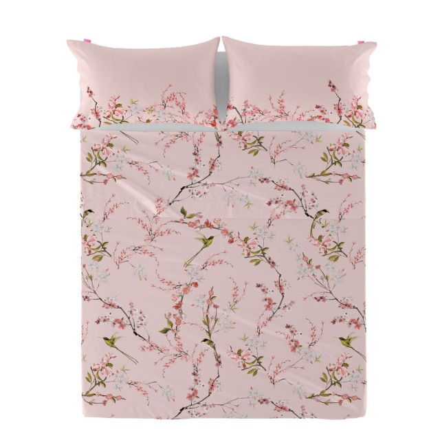 Oberlaken HappyFriday Chinoiserie rose Bunt 240 x 270 cm (asiatico/ori