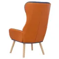 Chaise de relaxation Bleu Tissu et PVC