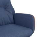 Chaise de relaxation Bleu Tissu et PVC