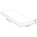 Étagère murale 60x20x1,5 cm bambou