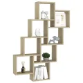 Étagère murale cube Chêne sonoma 90x15x119 cm Bois d’ingénierie