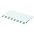 Panneaux d'étagère 2 pcs Verre Transparent 50 x 20 cm