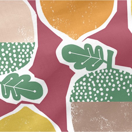 Funda de almohada HappyFriday Moshi Moshi Harvestwood Multicolor 80 x