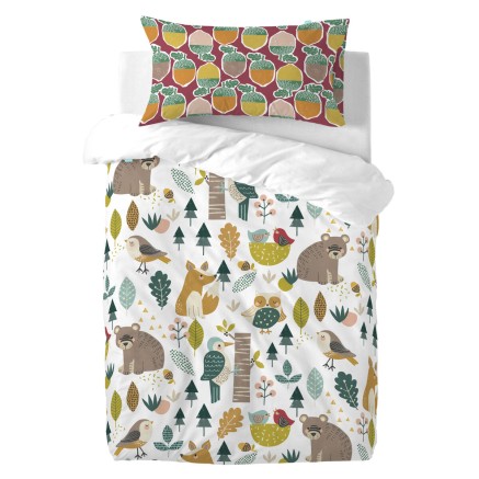 Kussensloop HappyFriday Moshi Moshi Harvestwood Multicolour 50 x 75 cm 2