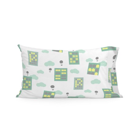 Taie d'oreiller HappyFriday Happynois Air balloon Multicouleur 50 x 75