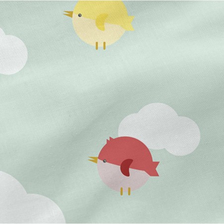 Pillowcase HappyFriday Happynois Learning to fly Multicolour 50 x 75 c