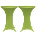 Housse de table extensible 2 pcs 80 cm Verte