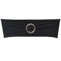 Ruban décoratif élastique avec boucle de chaise 25 pcs Noir