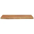Étagère murale rectangulaire massif acacia bordure assortie