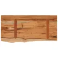 Étagère murale rectangulaire massif acacia bordure assortie