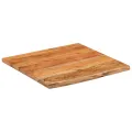 Étagère murale 40x40x2,5cm carré massif acacia bordure assortie