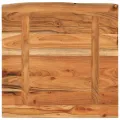 Étagère murale 40x40x2,5cm carré massif acacia bordure assortie