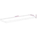 Étagère murale rectangulaire massif acacia bordure assortie