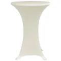 Housses élastiques de table Ø 70 cm Crème 4 pcs