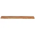 Étagère murale rectangulaire massif acacia bordure assortie