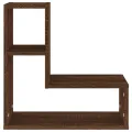 Étagères murales 2 pcs Chêne marron 50x15x50 cm Bois ingénierie