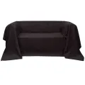 Housse de canapé Micro-suède Marron 270x350 cm