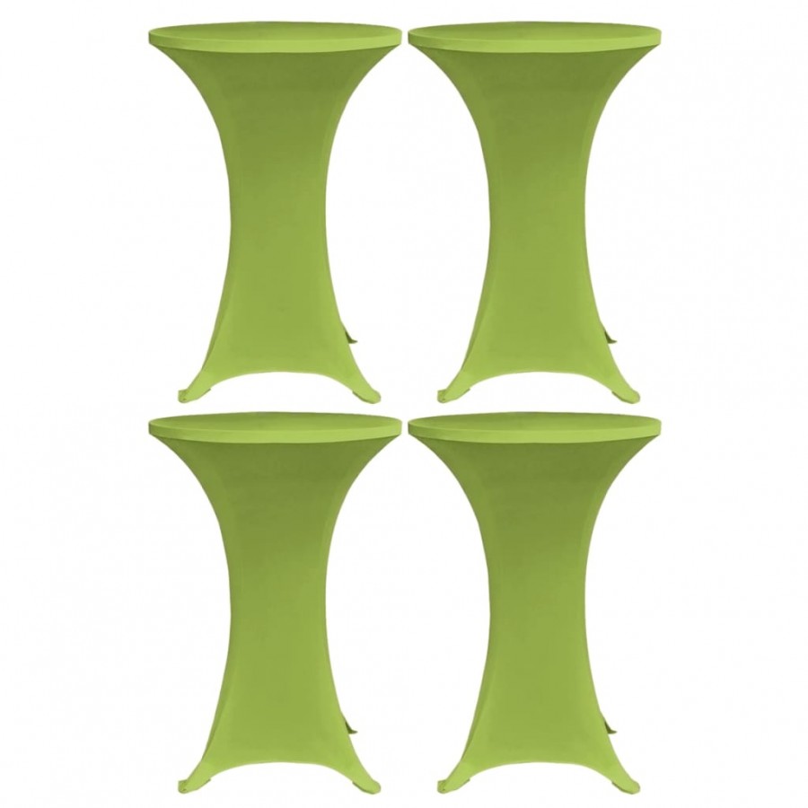 Housses de table extensible 4 pcs 80 cm Vert