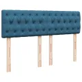 cadre de lit et matelas bleu 140x190 cm velours