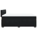 cadre de lit avec matelas Noir 140x190 cm Velours