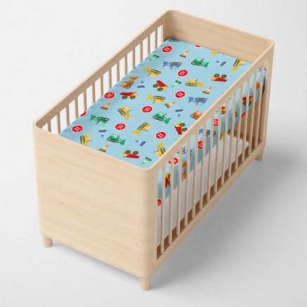 Fitted bottom sheet HappyFriday MR FOX Multicolour Baby Crib 15 x 2 x 2